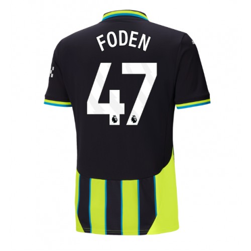 Fotbalové Dres Manchester City Phil Foden #47 Venkovní 2024-25 Krátký Rukáv